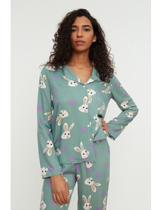 Γυναικείες πιτζάμες Trendyol Rabbit patterned