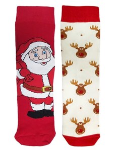0070-01 Χριστουγεννιάτικες κάλτσες σετ 2 τεμαχίων - 2 pack xmas socks V-store
