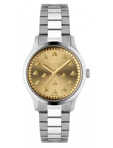 GUCCI G-TIMELESS MULTIBEE Quartz 32MM yellow gold dial with bees -