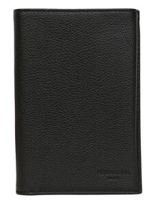 HEXAGONA Ανδρικό πορτοφόλι όρθιο σε μαύρο δέρμα JKG109UG - 226597-01