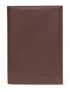 HEXAGONA Ανδρικό πορτοφόλι όρθιο σε καφέ δέρμα JKI110UI - 226597-04
