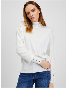 Λευκό γυναικείο πουλόβερ ORSAY - Γυναικεία