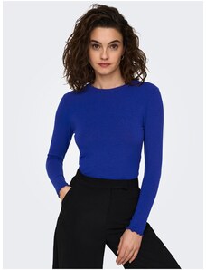 Only Σκούρο μπλε γυναικείο βασικό μπλουζάκι ΜΟΝΟ Lamour - Γυναικεία
