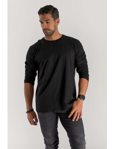 UnitedKind Basic Longsleeve, Long Sleeve Μπλούζα σε μαύρο χρώμα