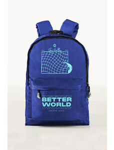 UnitedKind BETTER WORLD, Backpack σε μπλε ηλεκτρίκ χρώμα