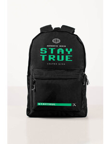 UnitedKind STAY TRUE, Backpack σε μαύρο χρώμα