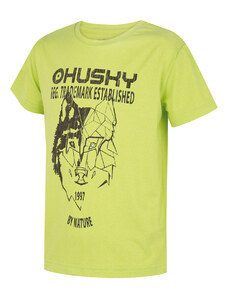 Παιδικό λειτουργικό μπλουζάκι HUSKY Tash K φωτεινό πράσινο