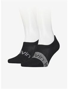 Σετ από δύο ζευγάρια μαύρες ανδρικές κάλτσες Calvin Klein Εσώρουχα - Ανδρικά