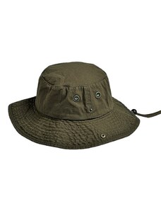 Βαμβακερό Καπέλο Bucket Karfil Hats Λαδί
