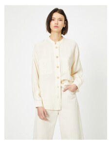 Koton Shirt - Λευκό - Κανονική εφαρμογή