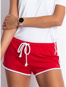 Fashionhunters Red tracksuit shorts