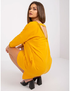 Fashionhunters Φωτεινό πορτοκαλί φόρεμα φόρμας Nova RUE PARIS