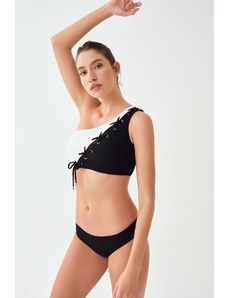 Dagi Bikini Bottom - Μαύρο - Μπλοκ χρώματος