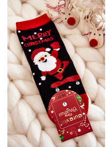 Kesi Παιδικές κάλτσες "Καλά Χριστούγεννα" Nicholas Black and Red