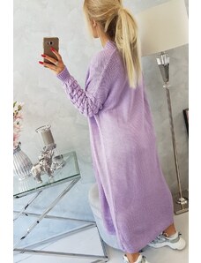 Kesi Sweater with bubbles on the sleeve purple