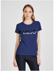 Liu Jo Σκούρο Μπλε Γυναικείο T-Shirt - Γυναικεία