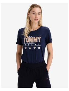Tommy Hilfiger Slim Μεταλλικό T-shirt Tommy Jeans - Γυναικεία