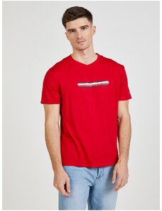 Κόκκινο Ανδρικό T-Shirt Tommy Hilfiger - Άνδρες
