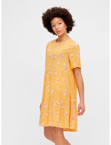 Yellow Floral Loose Dress Pieces Trina - Women