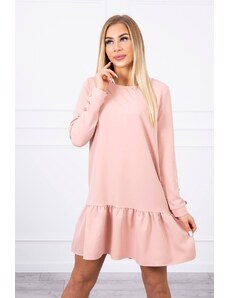 Kesi Φόρεμα με βολάν σε ροζ σκόνη