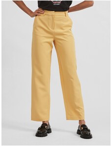 Κίτρινο παντελόνι VILA Britt - Γυναικεία