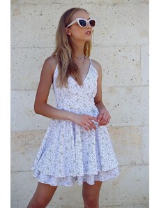 Trend Alaçatı Stili Φόρεμα - Λευκό - Σκέιτερ