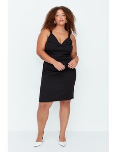 Trendyol Curve Plus Size Φόρεμα - Schwarz - Bodycon