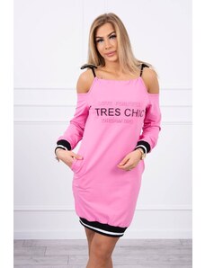 Kesi Tres Chic φόρεμα ανοιχτό ροζ