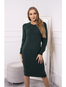 Kesi Ριγέ φόρεμα πουλόβερ σκούρου πράσινου χρώματος