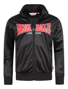 Ανδρικό φούτερ με κουκούλα Lonsdale 117158-Black/Dark Red/Silver Grey