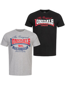 Ανδρικό μπλουζάκι Lonsdale Double Pack