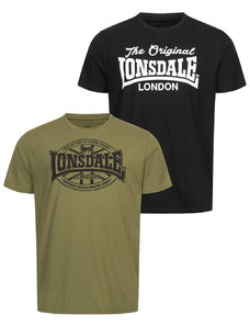 Ανδρικό μπλουζάκι Lonsdale regular fit double pack
