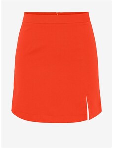 Pieces Orange Ladies Mini Φούστα με Σχισμές Thelma - Γυναικεία