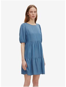 Μπλε Γυναικείο Κοντό Φόρεμα Tom Tailor Denim - Γυναικεία