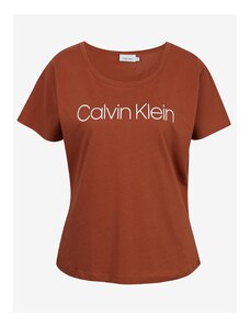 Calvin Klein T-Shirt Core Logo Open Neck - Γυναικεία