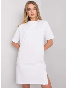 Fashionhunters RUE PARIS Βασικό λευκό φόρεμα