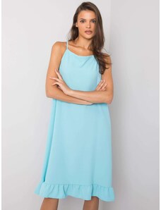 Fashionhunters Γαλάζιο casual φόρεμα