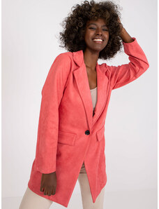 Fashionhunters Ροζ σακάκι με κλείσιμο Irmina