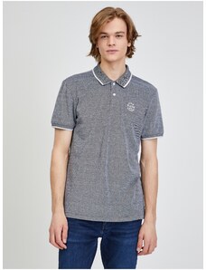 Γκρι Ανοπτημένο Polo T-Shirt Blend Nate - Άνδρες