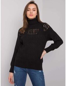 Fashionhunters RUE PARIS Ecru Γυναικείο πουλόβερ με ζιβάγκο