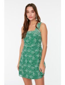 Trendyol Πράσινο Τετράγωνο Φόρεμα Κολάρο