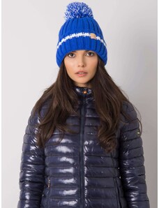 Fashionhunters Γυναικείο μπλε καπέλο με επένδυση