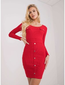 Fashionhunters Μίνι φόρεμα με κόκκινες ρίγες Barletta RUE PARIS