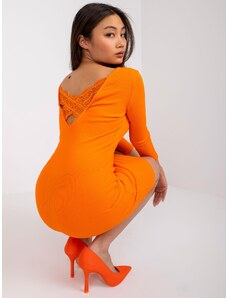 Fashionhunters Πορτοκαλί φόρεμα Batumi RUE PARIS