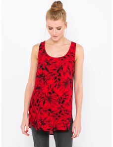 Μπλούζα με κόκκινα άνθη CAMAIEU - Γυναίκες