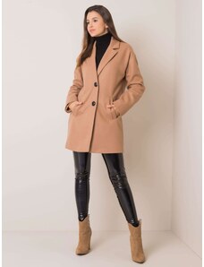 Fashionhunters Γυναικείο μπεζ παλτό
