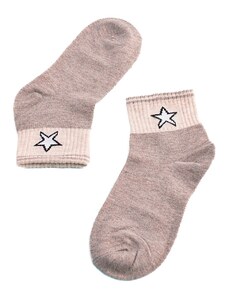 Παιδικές κάλτσες Shelvt μπεζ με αστέρι