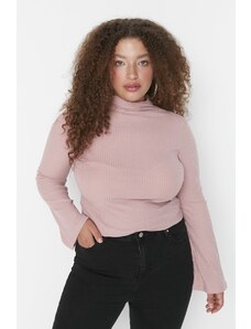 Trendyol Curve Plus Size Μπλούζα - Rosa - Slim fit