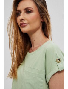 T-shirt με τσέπη Moodo - πράσινο