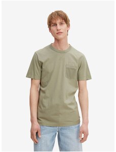 Khaki Ανδρικό Βασικό T-Shirt με Τσέπη Tom Tailor - Ανδρικά